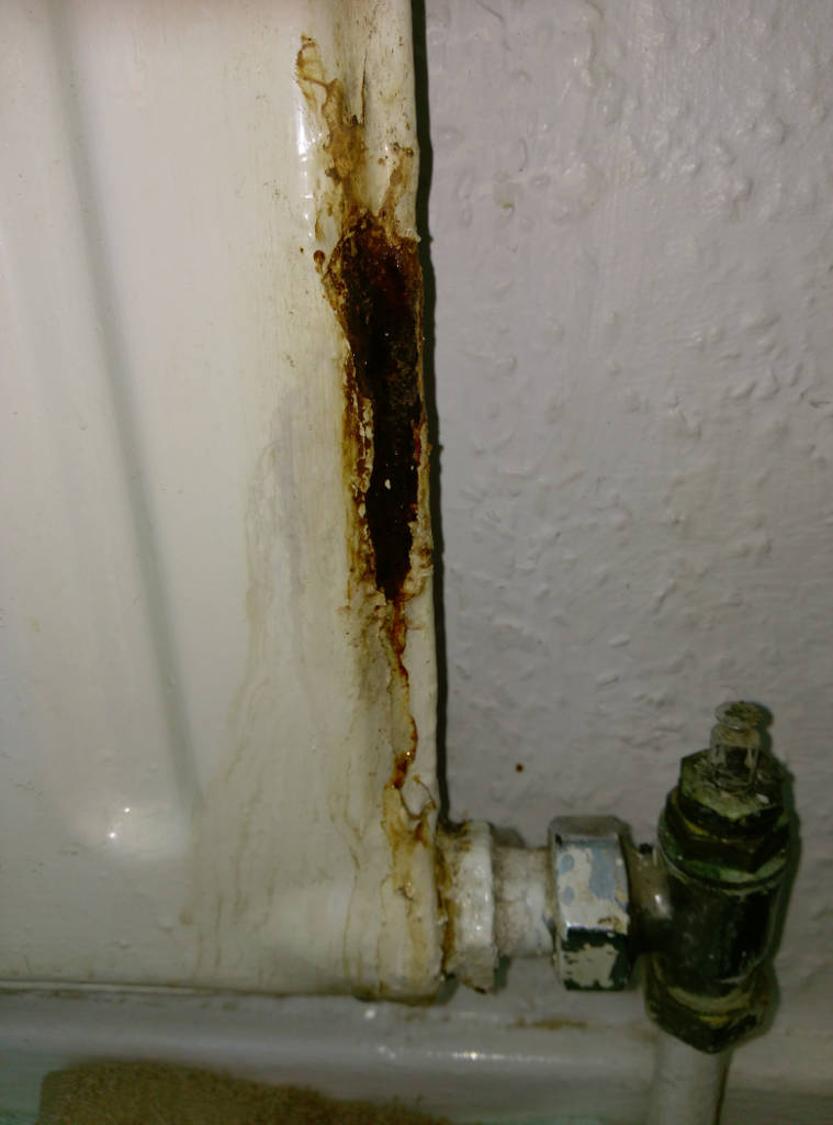 corrosion from inside radiator